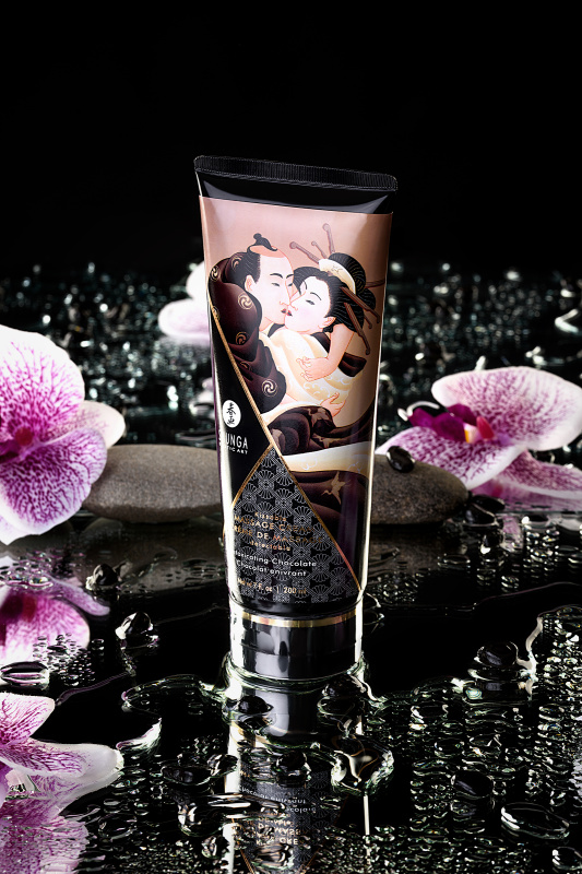 Фото Shunga, Канада Массажный крем для тела Shunga «Пьянящий шоколад» (Intoxicating Chocolate), съедобный, 200 мл