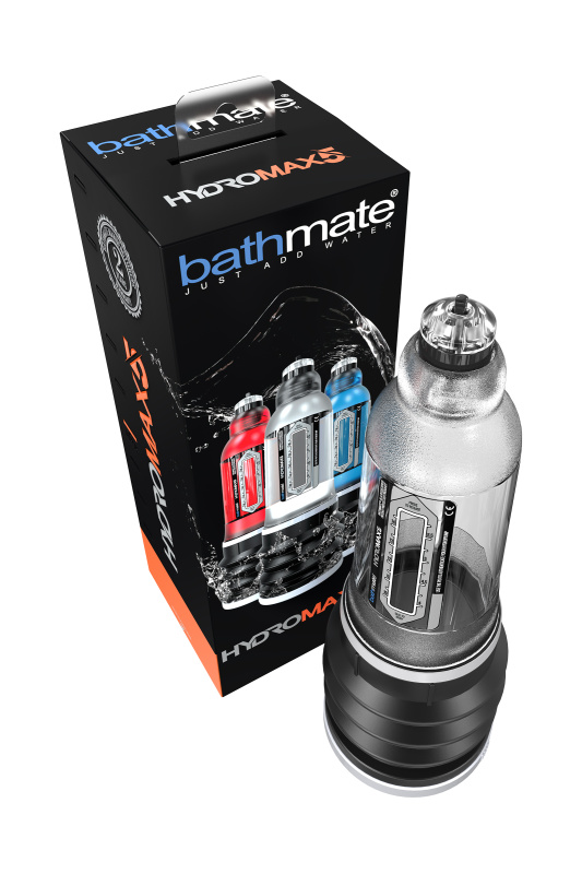 Bathmate, Великобритания Помпа для пениса Bathmate HYDROMAX5, ABS пластик, прозрачная, 26 см (аналог Hydromax X20) — купить в Минске Изображение Bathmate, Великобритания Помпа для пениса Bathmate HYDROMAX5, ABS пластик, прозрачная, 26 см (аналог Hydromax X20)