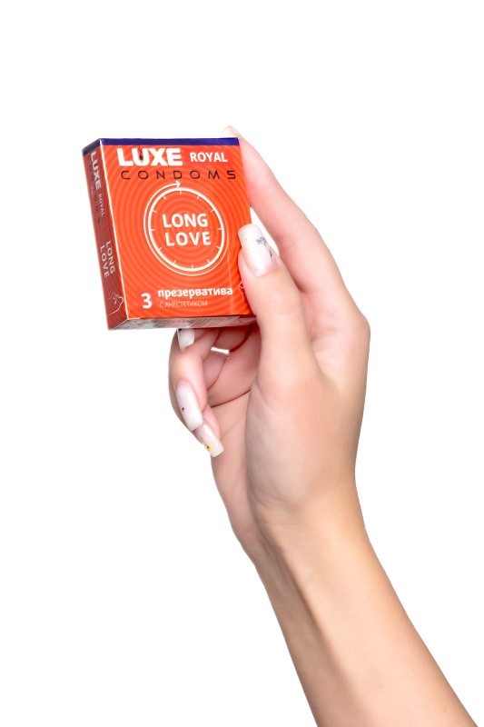 Изображение Luxe Презервативы Luxe, royal, long love, 18 см, 5,2 см, 3 шт.