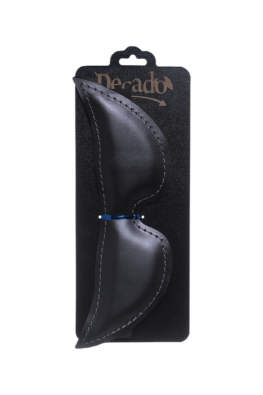 Фото PECADO B.D.S.M Маска Pecado BDSM, мягкая закрытая острая, натуральная кожа, черная
