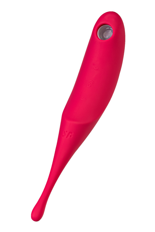 Изображение Satisfyer, Германия Точечный вибратор с вакуумной стимуляцией Satisfyer Twirling Pro, силикон, красный 20 см