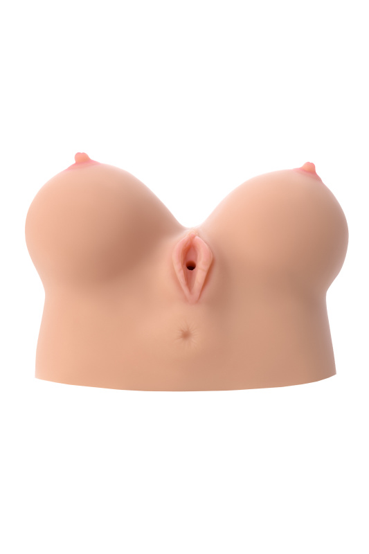 Изображение KOKOS Мастурбатор реалистичный KOKOS Juliana Breast с вибрацией и ротацией, TPR, телесный, 20 см