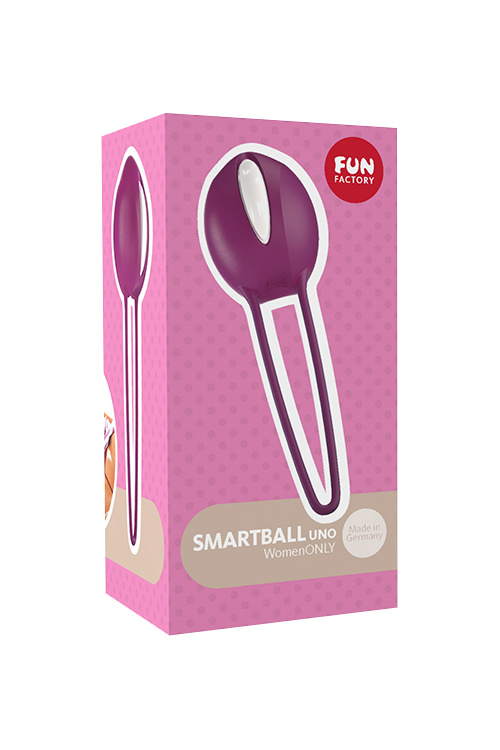 Фото Fun Factory, Германия Шарик вагинальный Fun Factory SMARTBALL UNO, силикон, фиолетовые, 11 см