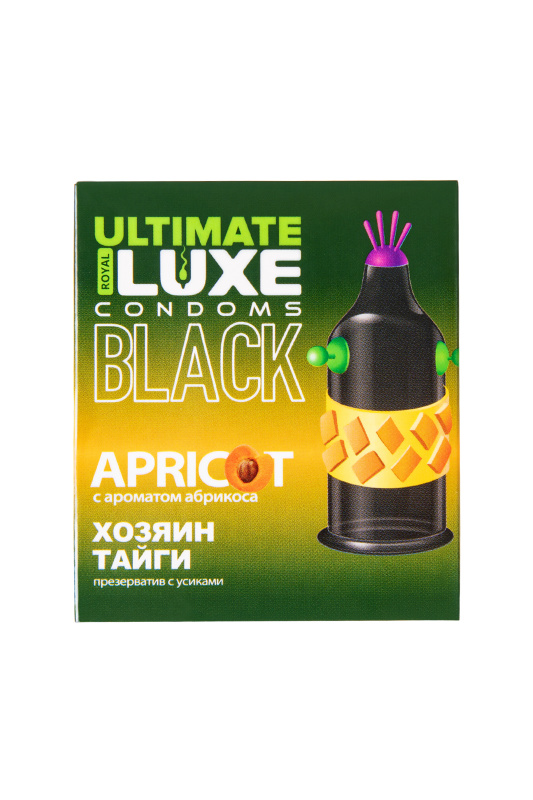 Изображение Luxe Презервативы Luxe BLACK ULTIMATE Хозяин Тайги (Абрикос)