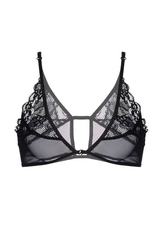 Изображение Erolanta Lingerie Бралетт Erolanta Odette с застежкой спереди, черный (54-56)