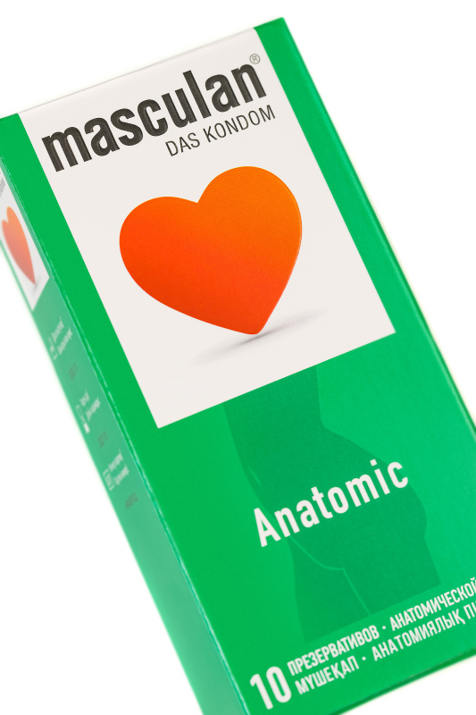 Фото Masculan Презервативы Masculan, Anatomic №10, анатомической формы, 5,3 см, 18,5 см, 10 шт