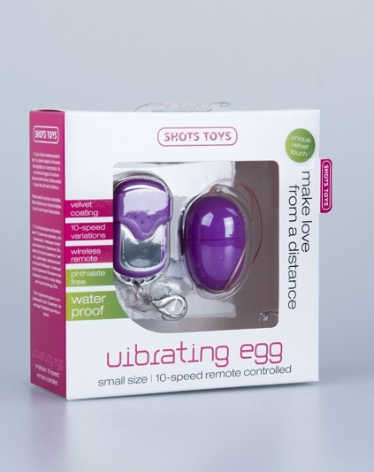 Shotsmedia, Голландия Виброяйцо 10 Speed Remote Vibrating Egg Small фиолетовое — купить в Минске Фото Shotsmedia, Голландия Виброяйцо 10 Speed Remote Vibrating Egg Small фиолетовое