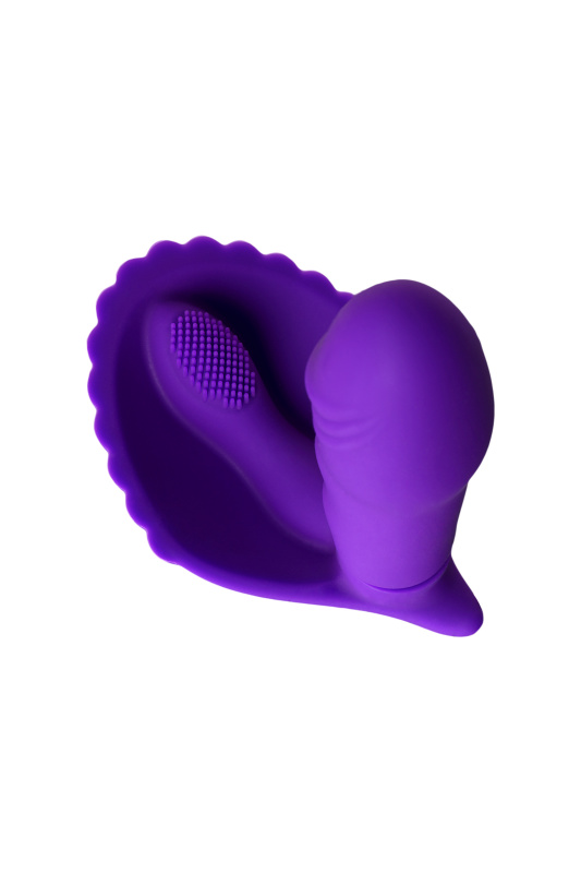 Фото A-toys by TOYFA Вибратор A-Toys by TOYFA Fash с клиторальным стимулятором, силикон, фиолетовый, 12 см