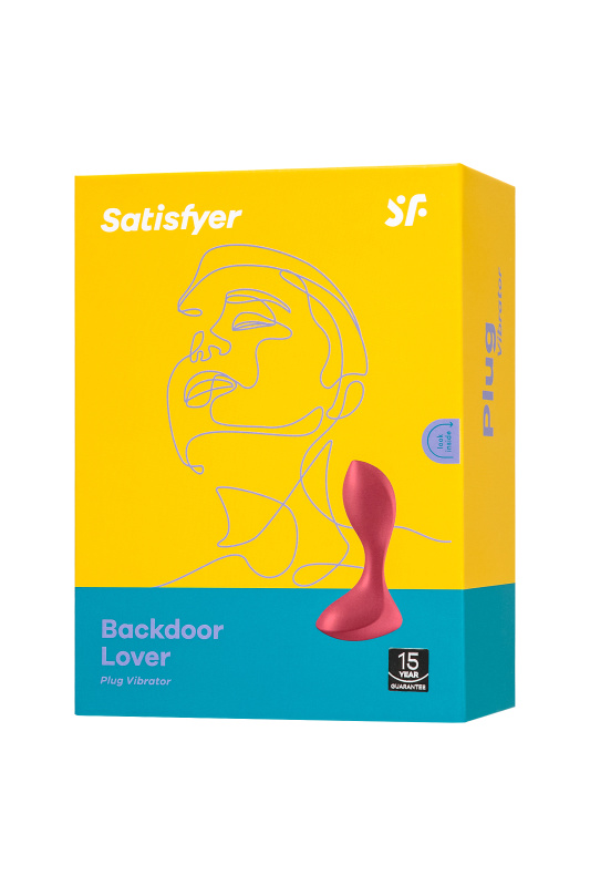 Изображение Satisfyer, Германия Анальная вибровтулка Satisfyer Backdoor Lover, красная, 11,2 см