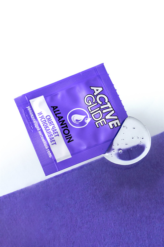 Изображение  Увлажняющий интимный гель ACTIVE GLIDE ALLANTOIN, 3г по 20шт в упаковке