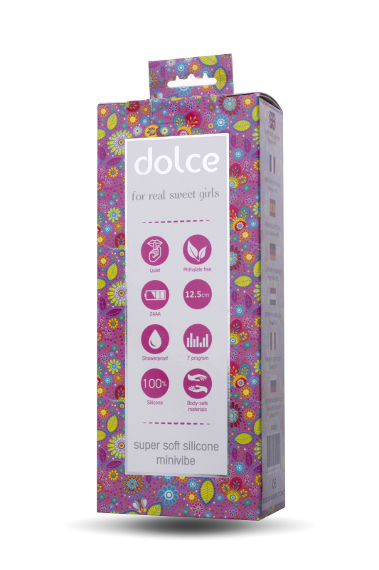 Фото Dolce by TOYFA Вибратор TOYFA Dolce Jaden, силикон, розовый, 12,5см