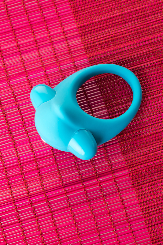 Фото A-toys by TOYFA Эрекционное кольцо на пенис TOYFA A-Toys, силикон, голубой, Ø 5,4 см