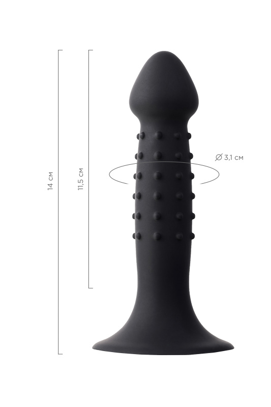 A-toys by TOYFA Анальный фаллоимитатор A-Toys by TOYFA Spikn, силикон, черный, 14 см — купить в Минске Изображение A-toys by TOYFA Анальный фаллоимитатор A-Toys by TOYFA Spikn, силикон, черный, 14 см