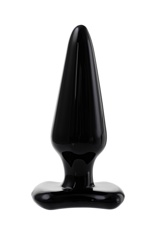 Фото Sexus Glass Анальная втулка Sexus Glass, стекло, черная, 11 см, Ø 4 см