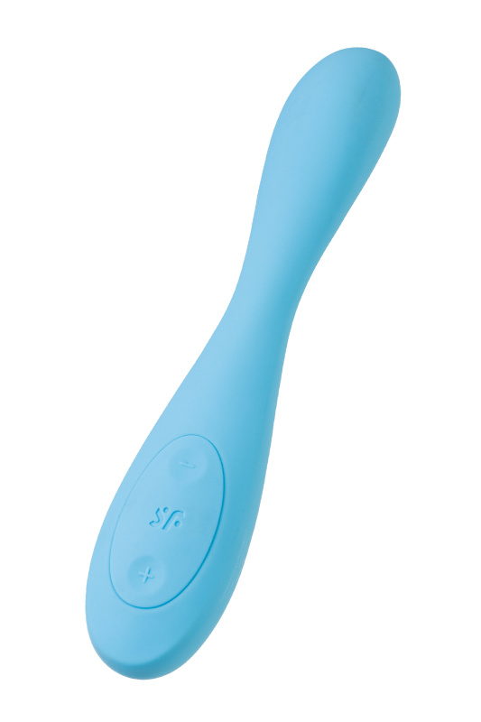 Фото Satisfyer, Германия Стимулятор точки G с фиксацией формы Satisfyer G-Spot Flex 4+ Connect App, голубой, 19,5 см