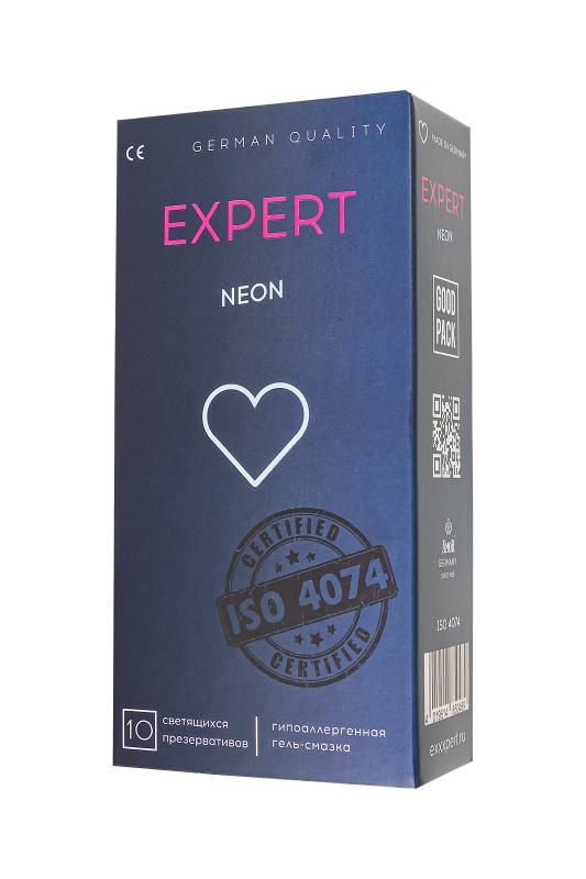 Фото  Презервативы EXPERT Neon  15 шт. (светящиеся)