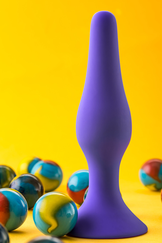 Фото A-toys by TOYFA Анальная втулка A-Toys by TOYFA, силикон, фиолетовая, 10,2 см
