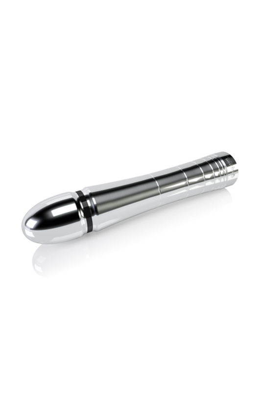 Фото Erolanta Glossy Фаллоимитатор Mystim Glossy Glen, электростимуляция, хирургическая сталь, серебряный, 14 см
