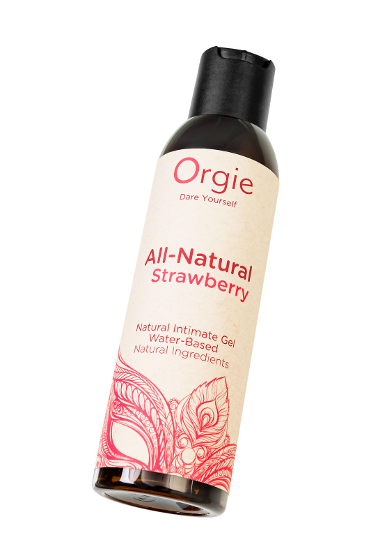 Orgie, Португалия Интимный гель Orgie ALL - NATURAL STRAWBERRY на водной основе, 150 мл — купить в Минске Изображение Orgie, Португалия Интимный гель Orgie ALL - NATURAL STRAWBERRY на водной основе, 150 мл