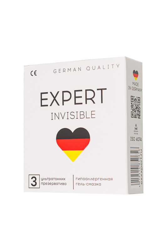 Презервативы EXPERT Invisible Germany 3 шт. (ультратонкие) — купить в Минске Изображение Презервативы EXPERT Invisible Germany 3 шт. (ультратонкие)