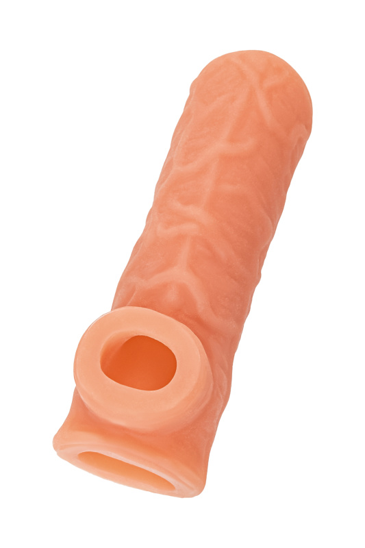 Изображение KOKOS Насадка реалистичная KOKOS NUDE SLEEVE с дополнительной стимуляцией, TPE, телесная, 14 см