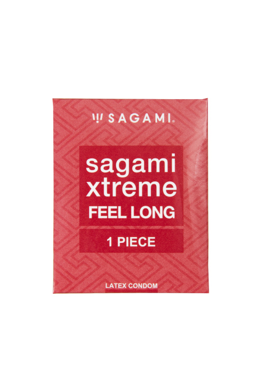 Фото Sagami, Япония Презервативы Sagami, xtreme, feel long, латекс, 19 см, 5,2 см, 1 шт.