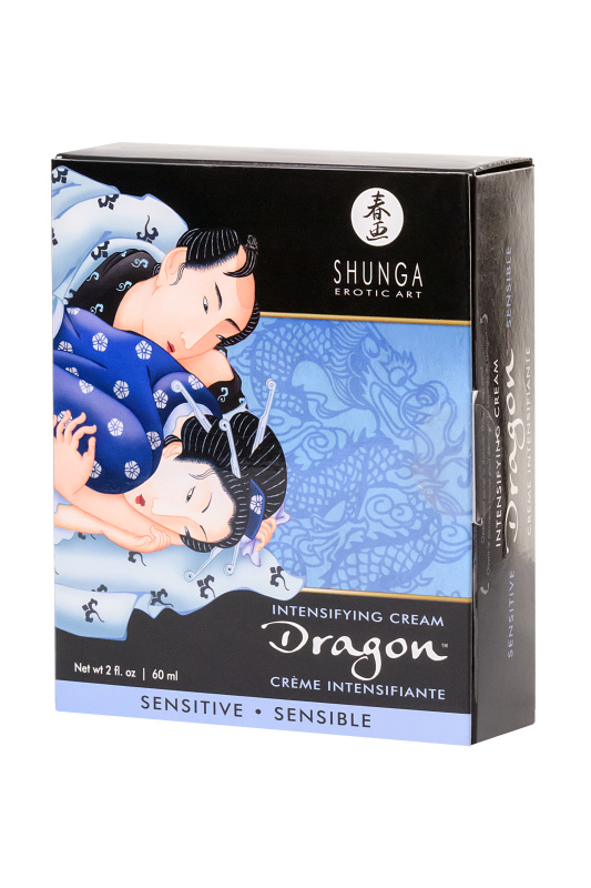 Изображение Shunga, Канада Интимный крем-лубрикант для мужчин Shunga «Дракон Сенситив» (Dragon), эффект «ледяного огня», 60 мл