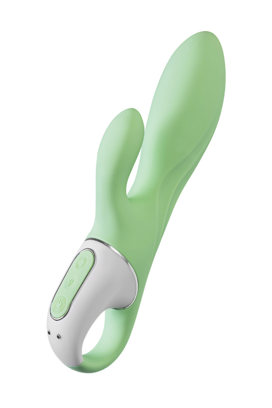 Изображение Satisfyer, Германия Надувной вибратор-кролик Satisfyer Air Pump Bunny 5+ Connect App, силикон, мятный, 10 см