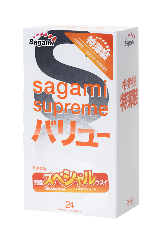 Изображение Sagami, Япония Презервативы Sagami, xtreme, латекс, 19 см, 5,4 см, 24 шт.