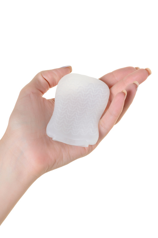 Фото A-toys by TOYFA Мастурбатор A-Toys by TOYFA Pocket Wavy, TPR, белый, 7,8 см