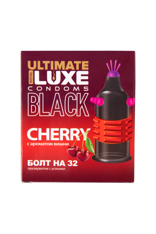 Luxe Презервативы Luxe, black ultimate, «Болт на 32», вишня, 18 см, 5,2 см, 1 шт. — купить в Минске Фото Luxe Презервативы Luxe, black ultimate, «Болт на 32», вишня, 18 см, 5,2 см, 1 шт.