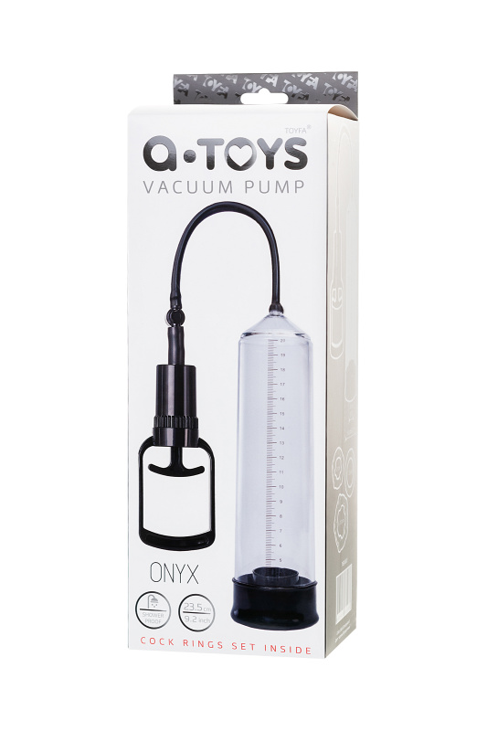 Фото A-toys by TOYFA Помпа для пениса A-Toys by TOYFA Onyx, PVC, прозрачный, 23,5 см