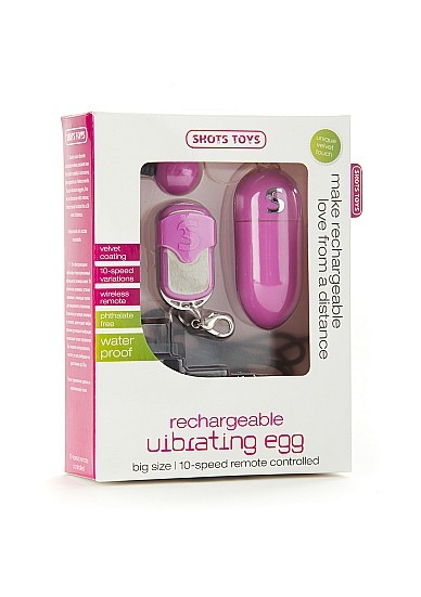 Shotsmedia, Голландия Виброяйцо Rechargeable Vibrating egg розовое с пультом ДУ — купить в Минске Изображение Shotsmedia, Голландия Виброяйцо Rechargeable Vibrating egg розовое с пультом ДУ