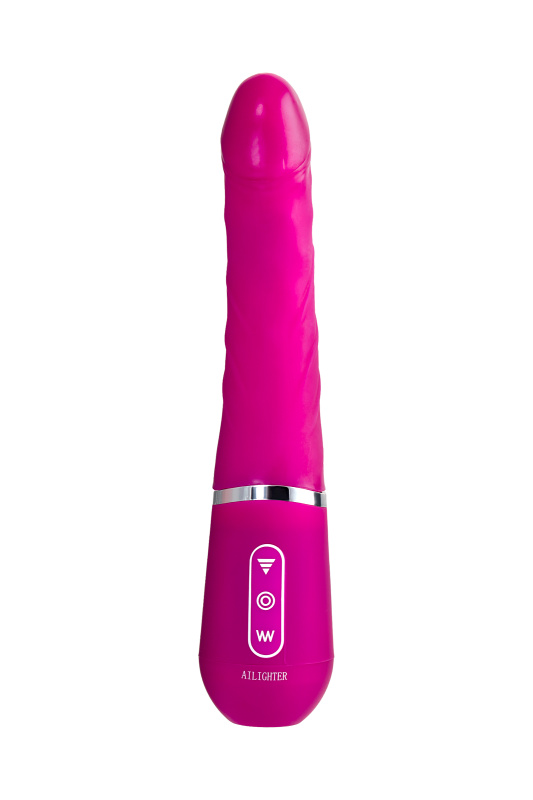 Фото  Нереалистичный вибратор Ailighter Smart Telescopic lover, TPE, розовый, 27,1 см.