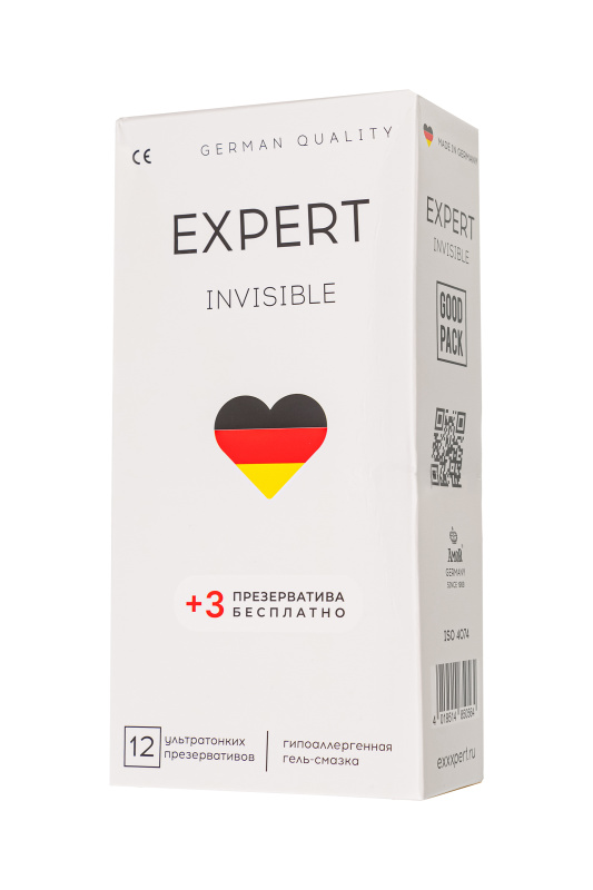 Фото  Презервативы EXPERT Invisible, ультратонкие, 15 шт