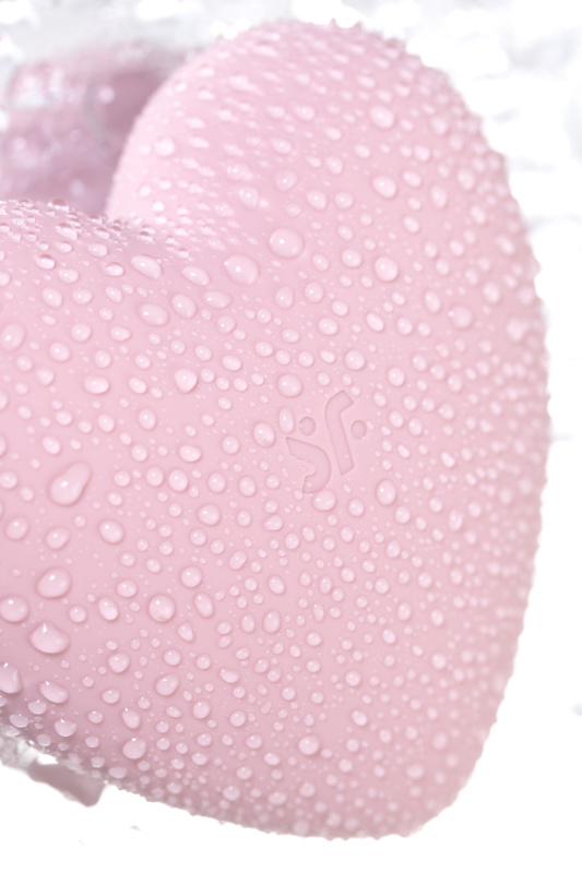 Фото Satisfyer, Германия Вакуумно-волновой стимулятор клитора с вибрацией Satisfyer Cutie Heart, силикон, розовый, 7,6 см