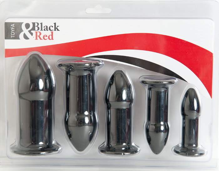 Фото Black & Red by TOYFA Набор втулок разный размеров, черный