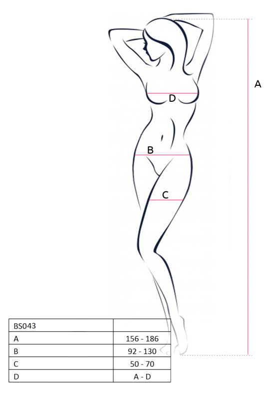 Изображение Casmir, Польша Костюм-сетка Passion Erotic Line, белый, OS