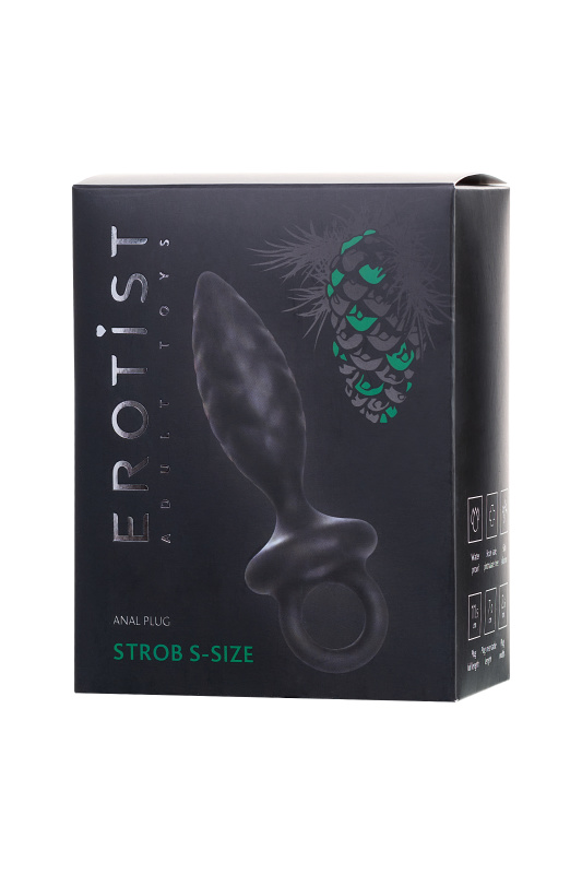 Изображение Erotist Анальная пробка Erotist Strob S - size, силикон, черная, 11,7 см
