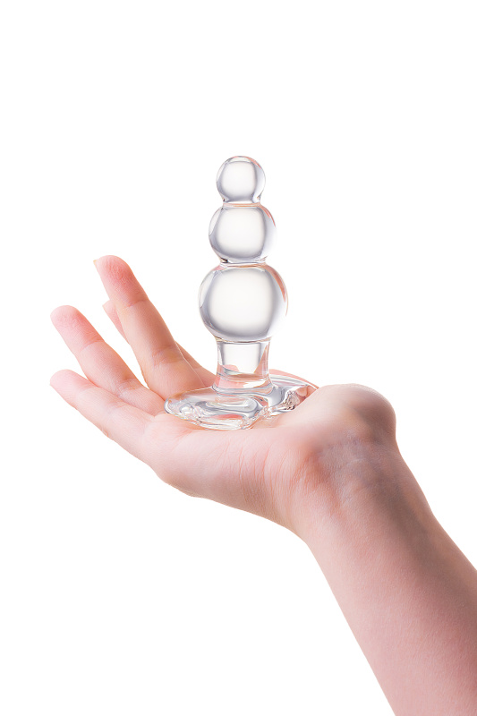 Фото Sexus Glass Анальная втулка Sexus Glass, стекло, прозрачная, 10,5 см, Ø 3,5 см
