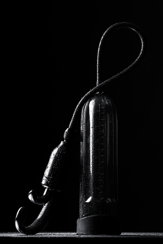 Фото Sexus Men Помпа для пениса Sexus Men Expert, вакуумная, механическая, ABS пластик, черная, 25 см