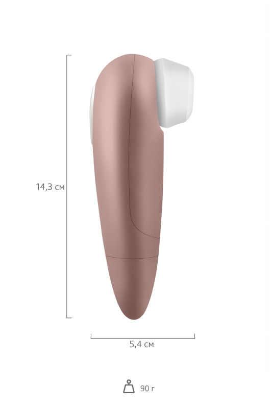 Фото Satisfyer, Германия Вакуум-волновой стимулятор клитора Satisfyer 1 NG, ABS пластик, розовый, 14 см