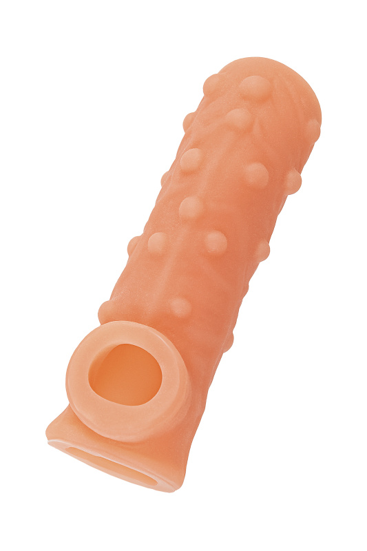 Фото KOKOS Насадка реалистичная KOKOS NUDE SLEEVE с дополнительной стимуляцией, TPE, телесная, 10 см