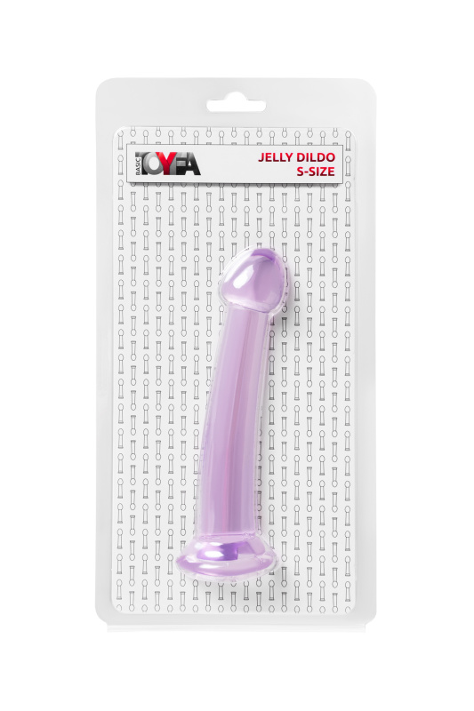 Фото TOYFA Basic Нереалистичный фаллоимитатор TOYFA Basic Jelly Dildo S, TPE, фиолетовый, 15,5 см