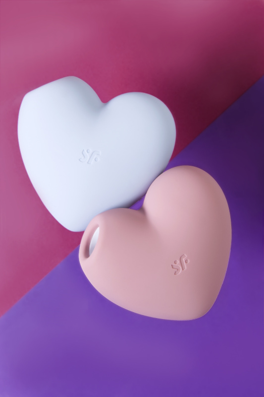 Фото Satisfyer, Германия Вакуумно-волновой стимулятор клитора с вибрацией Satisfyer Cutie Heart, силикон, розовый, 7,6 см