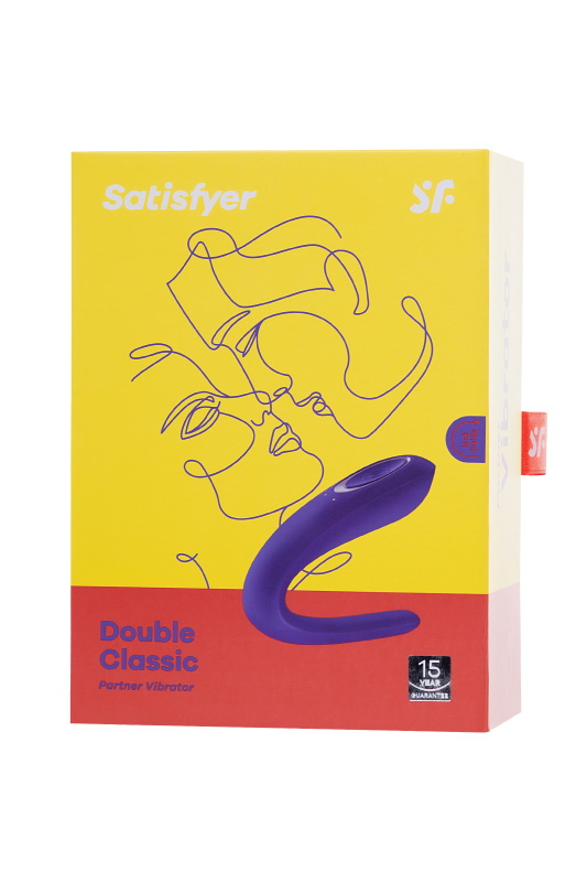 Фото Satisfyer, Германия Многофункциональный стимулятор для пар Satisfyer Partner Double Classic, силикон, фиолетовый, 9,5 см