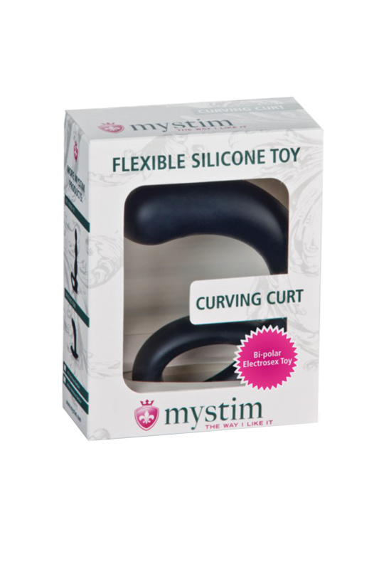 Фото MYSTIM Электростимулятор Mystim Curving Curt, силикон, черный, 13 см