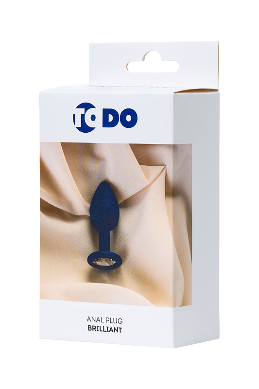 ToDo by Toyfa Анальная втулка ToDo by Toyfa Brilliant, силикон, синий с белым кристаллом 7 см, Ø 2,8 см, 26 г — купить в Минске Фото ToDo by Toyfa Анальная втулка ToDo by Toyfa Brilliant, силикон, синий с белым кристаллом 7 см, Ø 2,8 см, 26 г