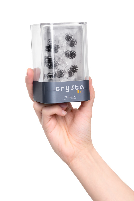 Изображение Tenga, Япония Нереалистичный мастурбатор TENGA Crysta  Ball, TPE, прозрачный, 15,5 см