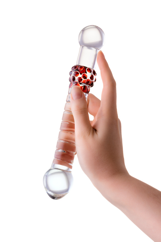 Sexus Glass Двусторонний фаллоимитатор Sexus Glass, стекло, прозрачный, 22 см — купить в Минске Фото Sexus Glass Двусторонний фаллоимитатор Sexus Glass, стекло, прозрачный, 22 см